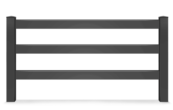 Ranch Rail aluminum fence