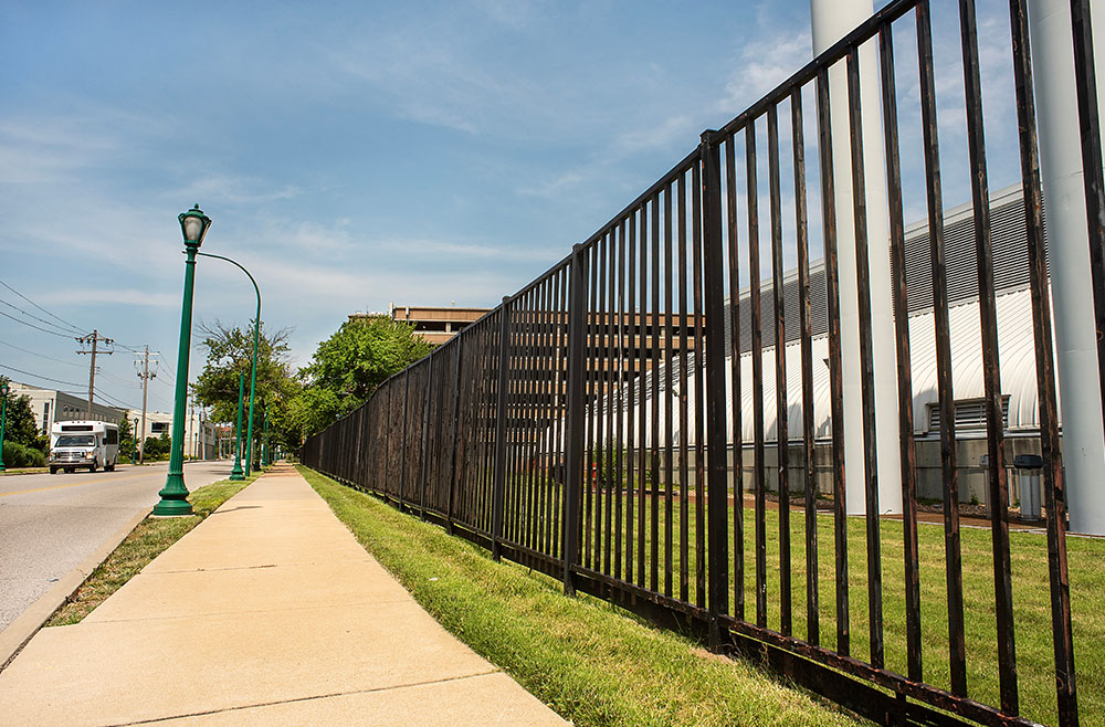 Manufacturing facility security fence