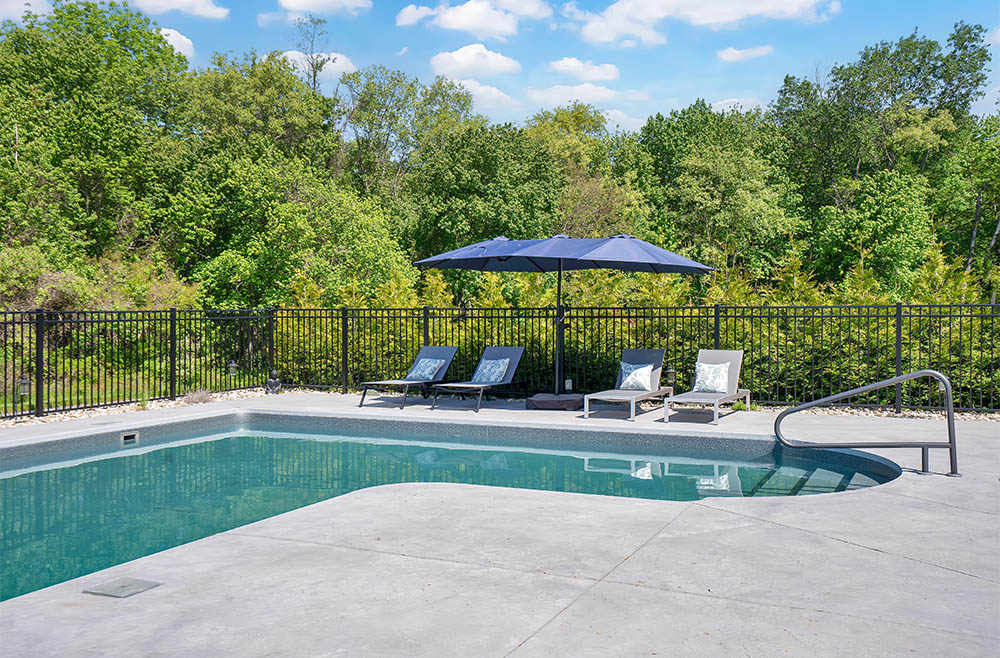 Pool safety fence installation