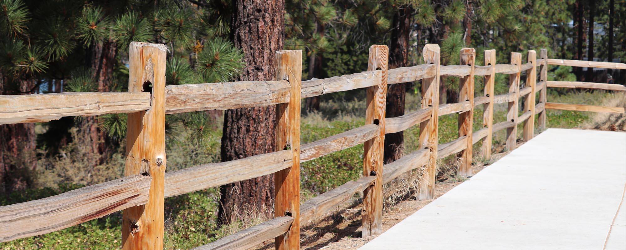 Split Rail fence installed