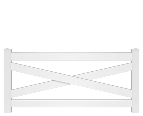 Vinyl Crossbuck fence contractor