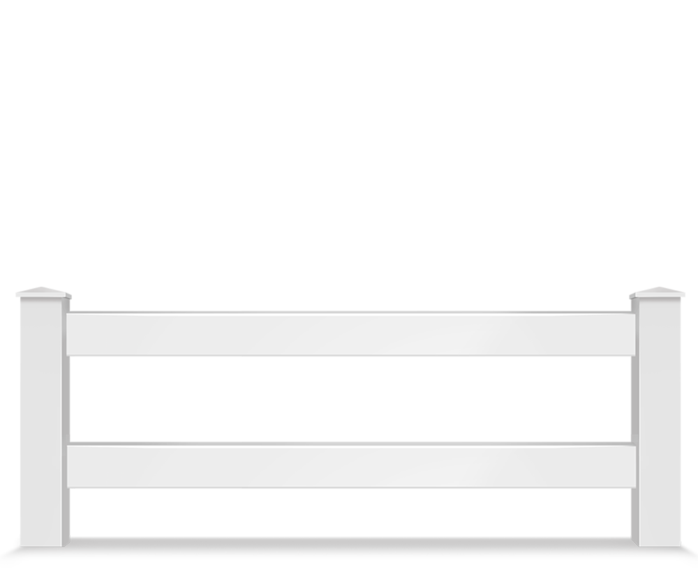 Vinyl split rail farm fence contractor