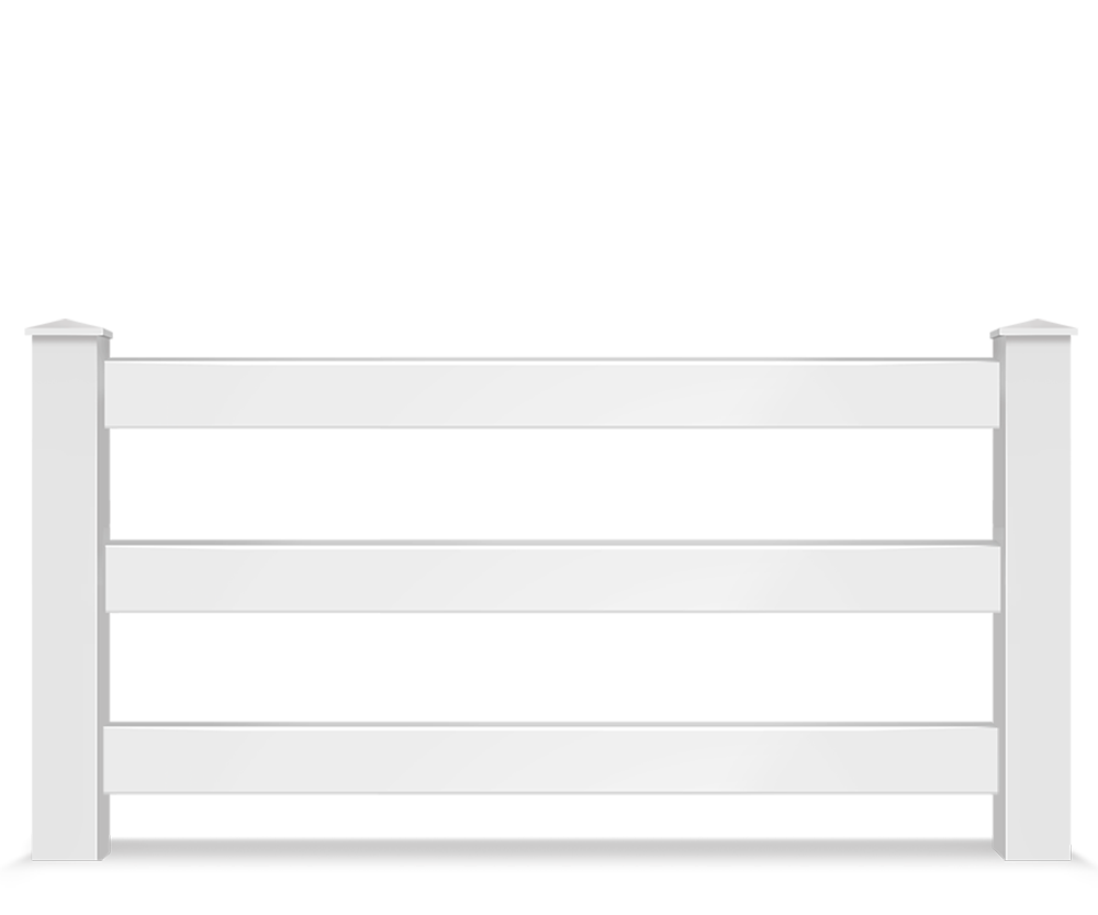 Vinyl split rail farm fence contractor