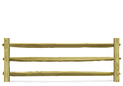 Split Rail wood fence