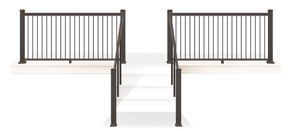 Railing installed by Sieler Fence Company